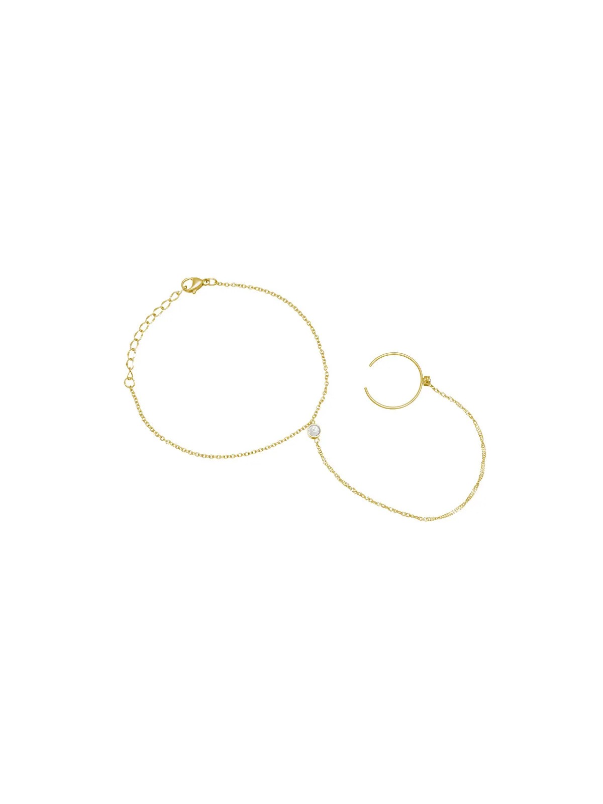 Troli Bracciale placcato oro fino con zirconi VSB6006G-PET donna