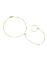 Troli Bracciale placcato oro fino con zirconi VSB6006G-PET donna
