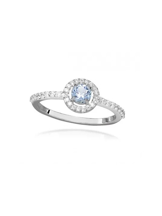 Silver Cat Elegante anello in argento con zirconi cubici SC491 - Giro: 58 mm donna
