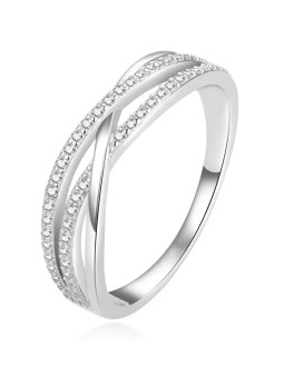Anello Beneto Charming in argento con zirconi AGG446L - Diametro: 56 mm donna