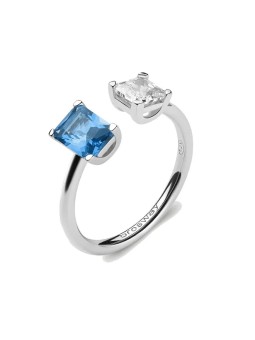 Brosway Elegante anello aperto Fancy Freedom Blue FFB09 - Diametro: L (56-59 mm) donna