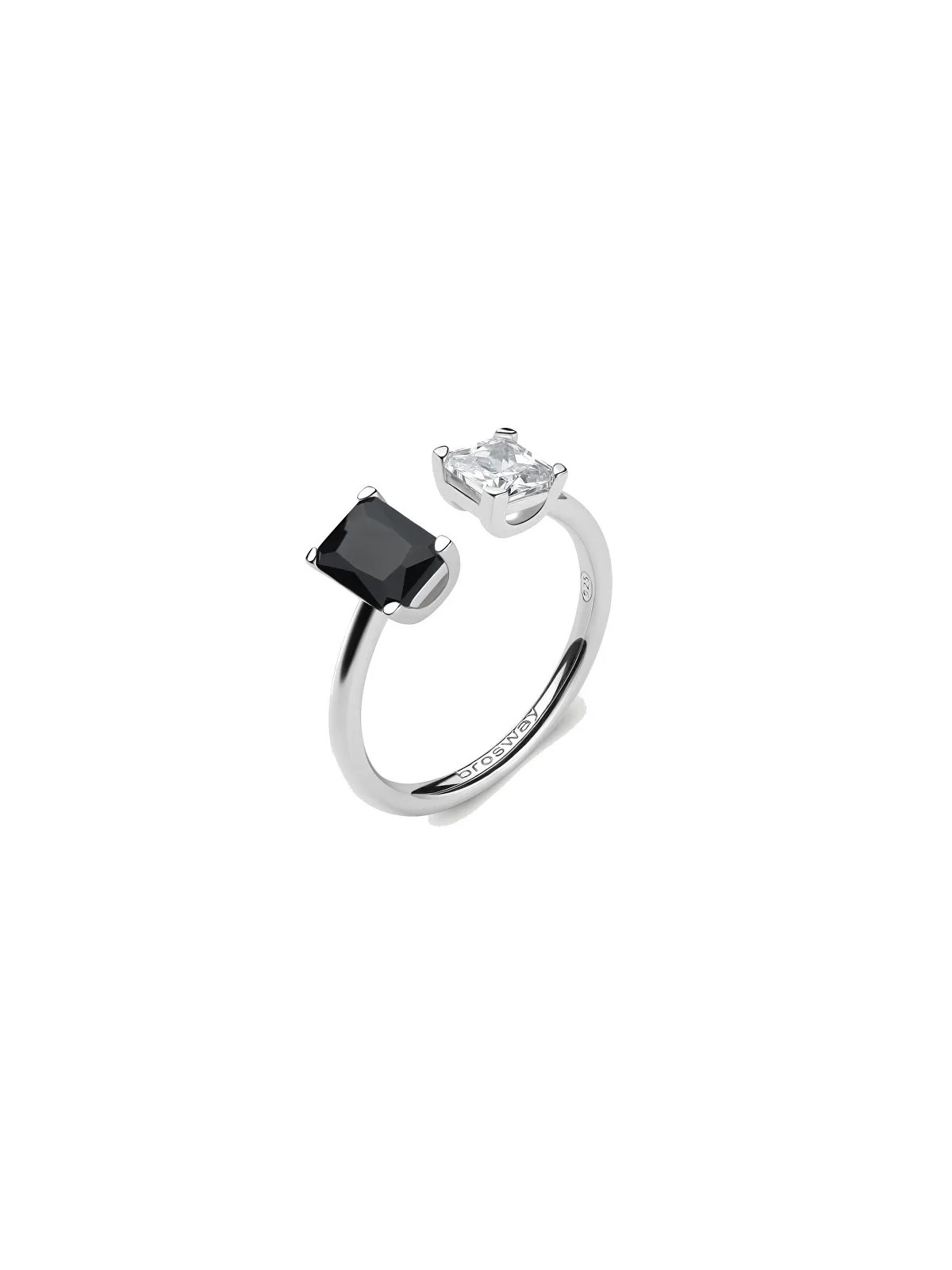 Brosway Elegante anello aperto Fancy Mystery Black FMB10 - Diametro: M (53-55 mm) donna