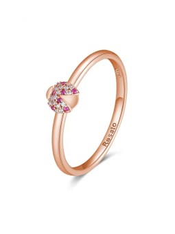 Rosato Anello in bronzo pregiato con coccinella Allegra RZA020 - Diametro: 56 mm donna