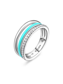 Rosato Bellissimo anello in argento Gaia RZGA35 - Diametro: 54 mm donna