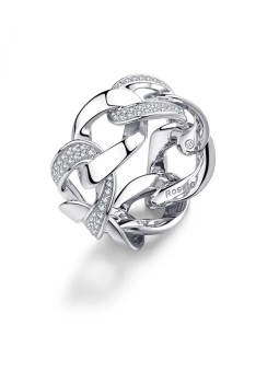 Rosato Distintivo anello in argento con zirconi Eva RZEV38 - Diametro: 52 mm donna