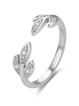 Beneto Grazioso anello in argento con zirconi AGG474 donna