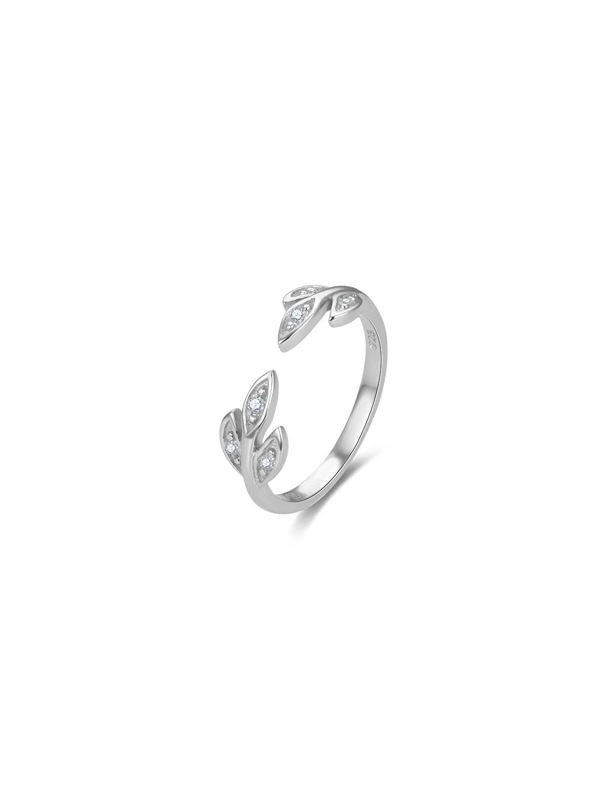 Beneto Grazioso anello in argento con zirconi AGG474 donna