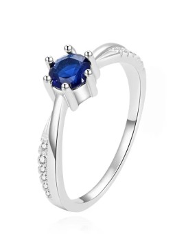 Beneto Bellissimo anello in argento con zirconi AGG305L - Diametro: 52 mm donna