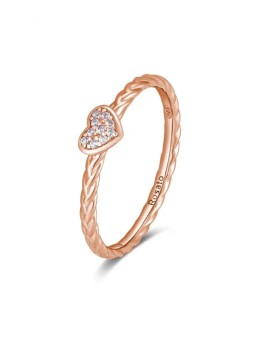Rosato Anello romantico in bronzo con zirconi Allegra RZA018 - Giro: 58 mm donna