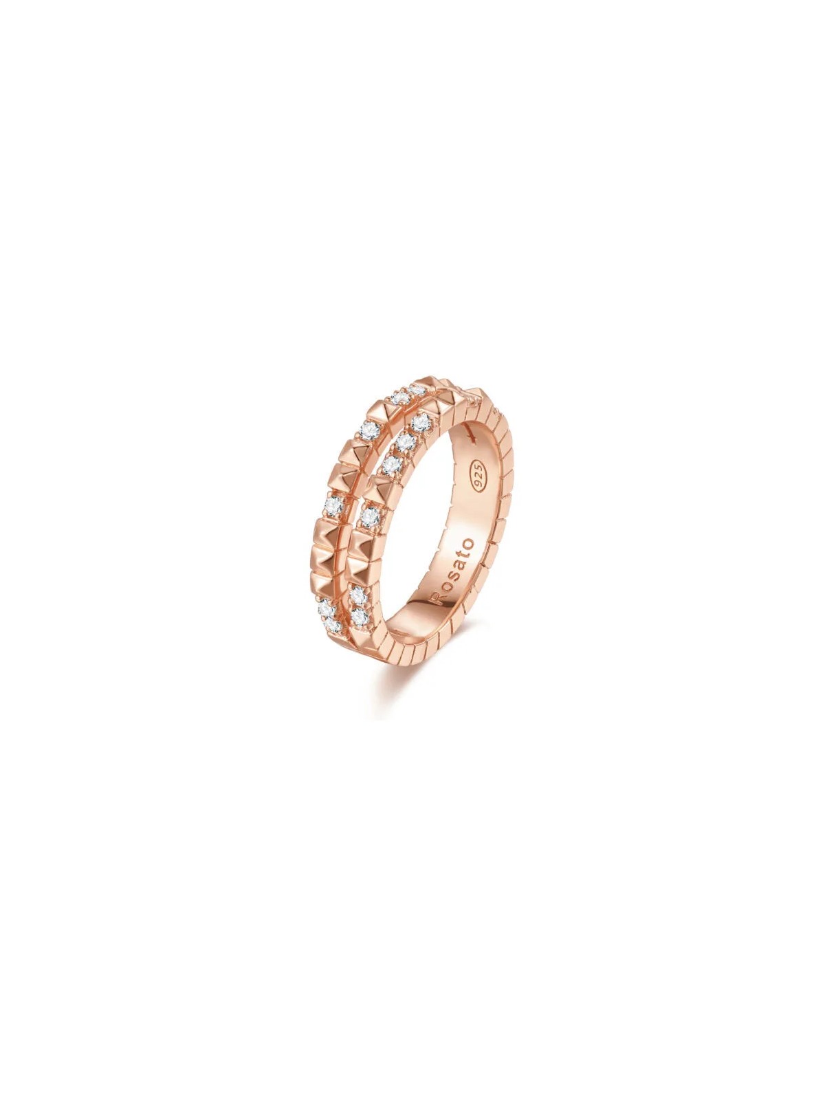 Rosato Anello originale in bronzo con cubi RZA014 - Diametro: 56 mm donna