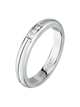 Morellato Anello in acciaio con cristilla Love Rings SNA48 - Diametro: 52 mm donna