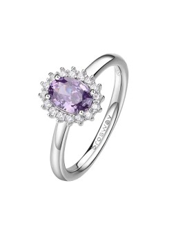 Brosway Elegante anello in argento Fancy Magic Purple FMP75 - Diametro: 50 mm donna