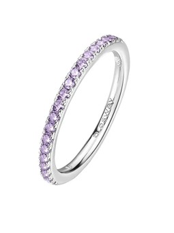 Brosway FMP70 Anello in argento scintillante viola Fancy Magic - Diametro: 50 mm donna