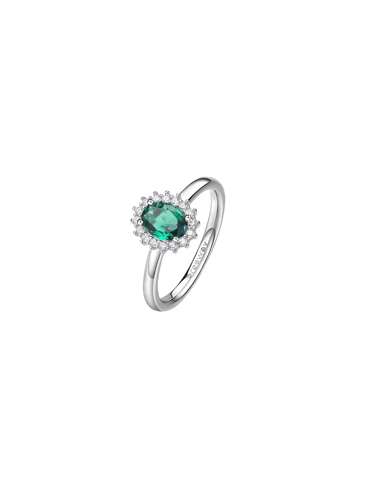 Brosway Elegante anello in argento Fancy Life Green FLG71 - Diametro: 50 mm donna