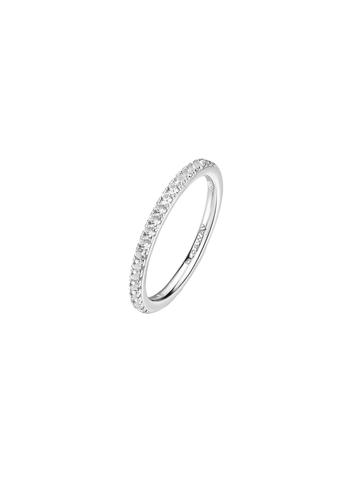 Brosway Anello in argento scintillante bianco Fancy Infinite FIW74 - Diametro: 50 mm donna