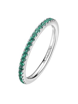 Brosway Anello Fancy Life Green FLG65 in argento scintillante - Diametro: 50 mm donna