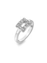 Hot Diamonds Anello in argento con diamante e topazio Echo DR240 - Diametro: 58 mm donna