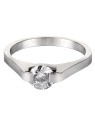 Troli Anello in acciaio con cristallo KRS-088 - Diametro: 56 mm donna