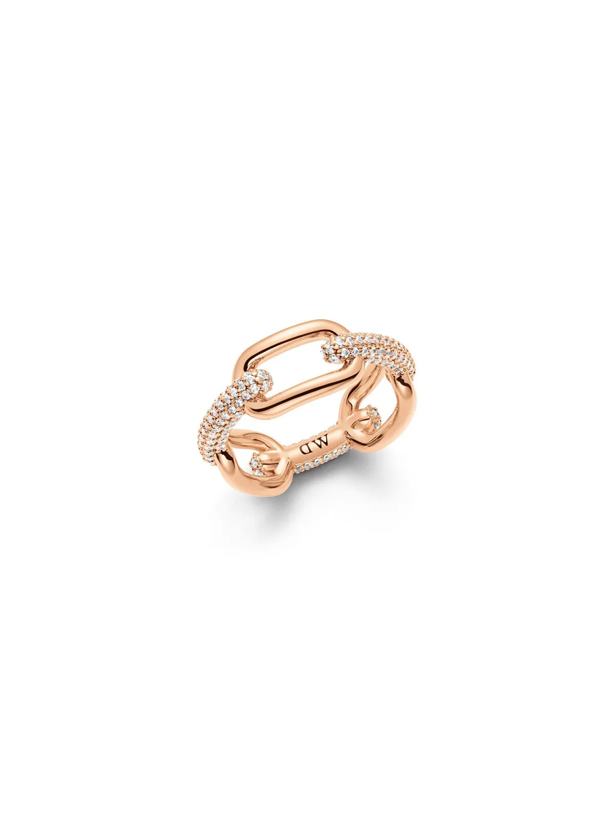 Daniel Wellington Elegante anello in bronzo Crystal Link DW0040057 - Diametro: 56 mm donna
