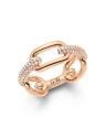 Daniel Wellington Elegante anello in bronzo Crystal Link DW0040057 - Diametro: 58 mm donna