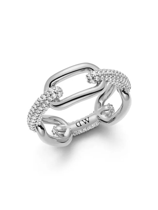 Daniel Wellington Elegante anello Crystal Link DW0040061 - Diametro: 52 mm donna