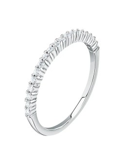 La Petite Story Elegante anello in argento con zirconi Argento LPS03AWV100 - Diametro: 54 mm donna