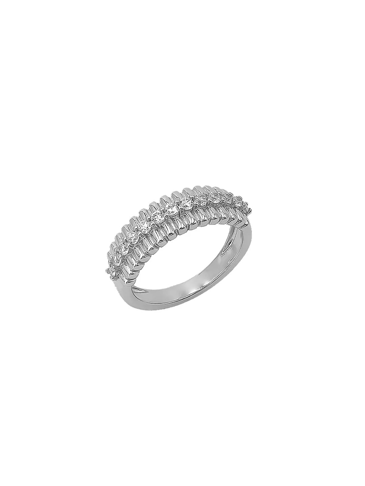 JVD Anello in argento scintillante con zirconi SVLR1123XK2BI - Diametro: 58 mm donna