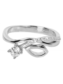 Silver Cat Anello in argento con trasparente zirconi SC233-011218201 - Diametro: 60 mm donna