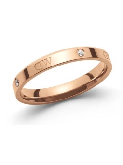 Daniel Wellington Anello originale in bronzo con cristalli Classic Lumine DW004002 - Diametro: 66 mm donna