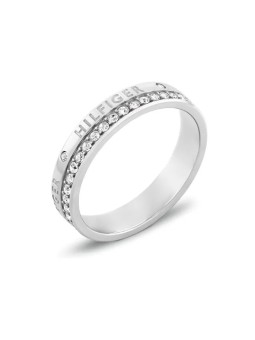 Tommy Hilfiger Anello in acciaio con cristalli Mini Crystals 2780910 - Diametro: 52 mm donna