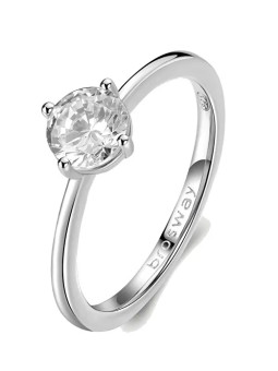 Brosway Anello da donna in argento Fancy Infinite White FIW77 - Diametro: 56 mm donna