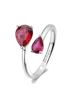 Brosway Anello aperto in argento Passion Ruby Fancy FPR115 - Diametro: 52 mm donna
