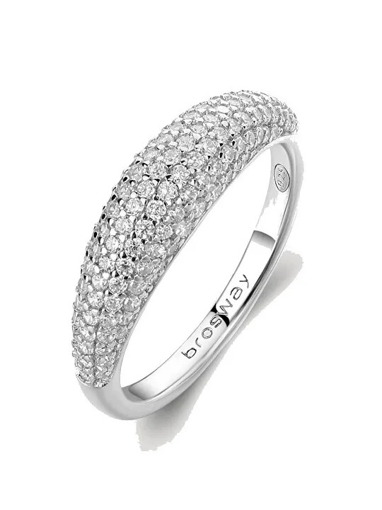 Brosway Anello originale in argento Infinite White Fancy FIW130 - Diametro: 50 mm donna