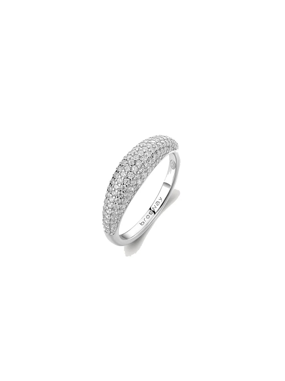 Brosway Anello originale in argento Infinite White Fancy FIW130 - Diametro: 50 mm donna