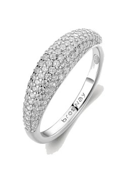 Brosway Anello originale in argento Infinite White Fancy FIW130 - Diametro: 54 mm donna