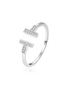 Agato Anello aperto alla moda in argento AGT-R13W42 - Diametro: 57 mm donna
