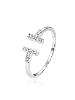 Agato Anello aperto alla moda in argento AGT-R13W42 - Diametro: 62 mm donna