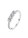 Agato Anello in argento con zirconi scintillanti AGT-R39W - Diametro: 58 mm donna