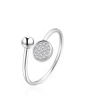 Agato Anello aperto in argento con zirconi AGT-R37W - Diametro: 52 mm donna