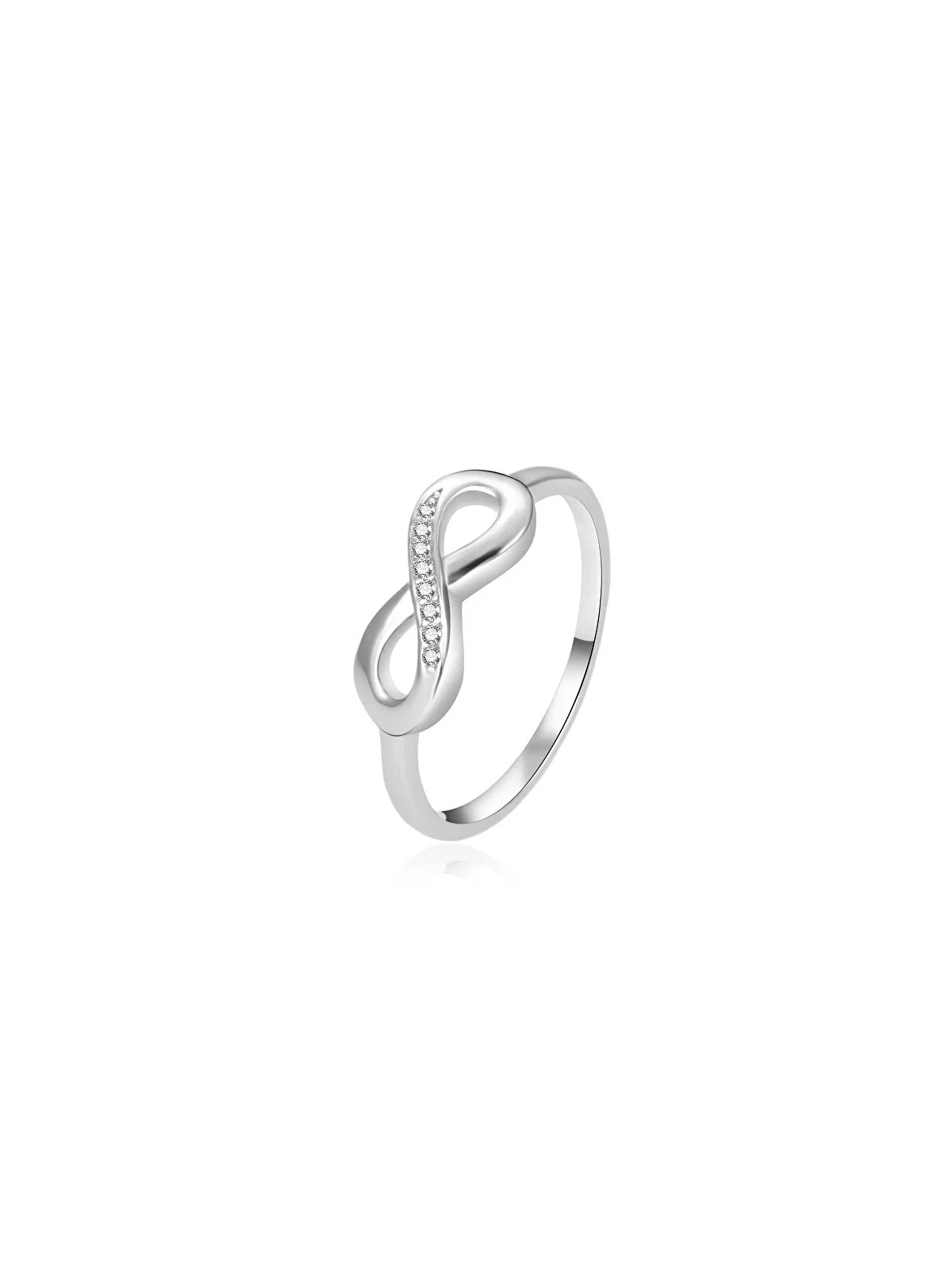 Agato Anello in argento con zirconi Infinity AGT-R43W - Diametro: 56 mm donna