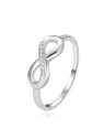 Agato Anello in argento con zirconi Infinity AGT-R43W - Diametro: 56 mm donna
