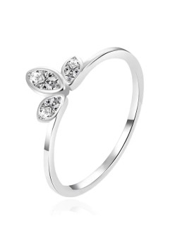 Agato Delicato anello in argento con zirconi AGT-R21W - Diametro: 56 mm donna