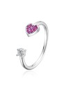 Agato Anello aperto in argento a forma di cuore AGT-R35WF - Diametro: 57 mm donna