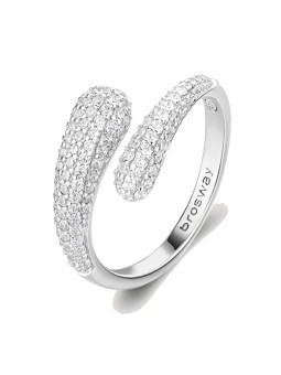 Brosway Anello aperto Infinite White Fancy in argento FIW128 - Diametro: 54 mm donna