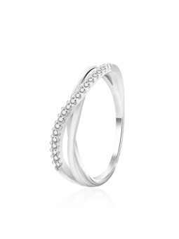 Agato Anello in argento alla moda con zirconi AGT-R44W - Diametro: 56 mm donna