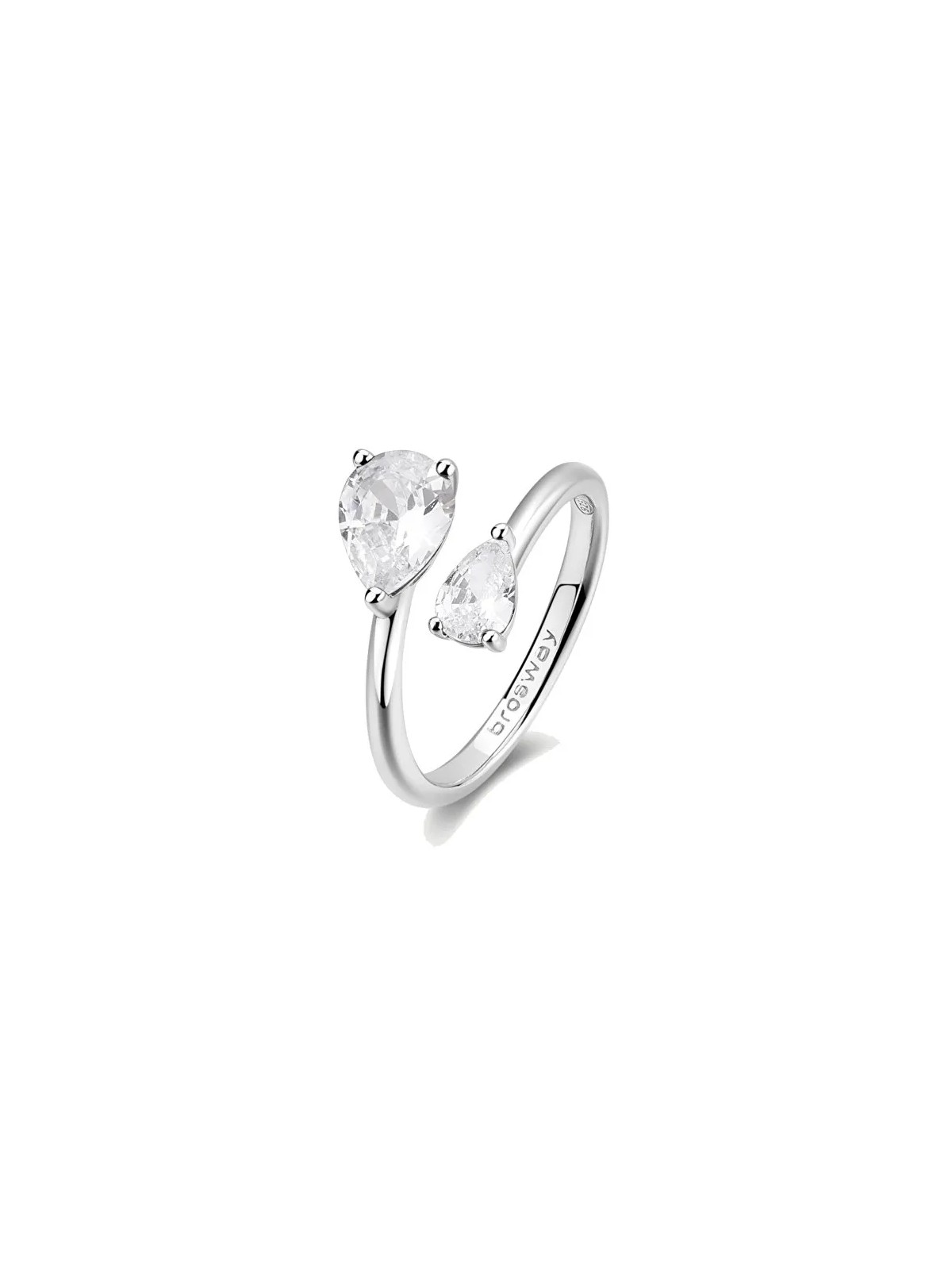 Brosway Anello aperto Infinite White Fancy Silver FIW118 - Diametro: 54 mm donna