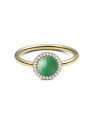 Daniel Wellington Anello placcato oro con giadeite e cristalli Audrey DW0040134 - Diametro: 60 mm donna