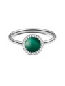 Daniel Wellington Elegante anello con malachite e cristalli Audrey DW00401317 - Diametro: 62 mm donna