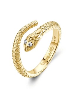 Brosway Anello originale placcato oro con chakra del serpente BHKR006 - Diametro: 52 mm donna