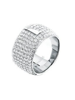 Trussardi Imperdibile anello da donna con cristalli T-Round TJAYF1801 - Diametro: 52 mm donna